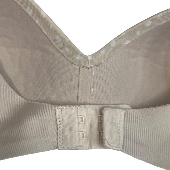 Warner Bra Size 34B Tan Polka Dot Wireless Adjustable Lightly Padded - Picture 3 of 7